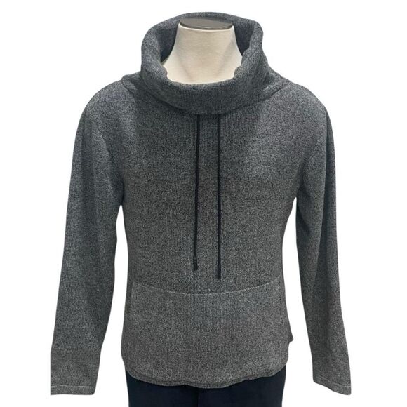 NWT COOFANDY Pullover Sweater Men's XL Gray Soft Knit Cowl Style Funnel Neck New - Picture 1 of 9